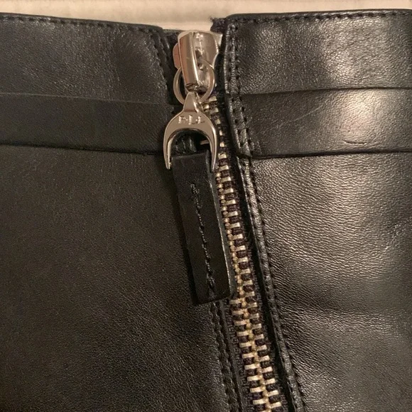 Lauren Ralph Lauren Women’s Black Laletta Leather Bootie Size 7.5B - Picture 6 of 14